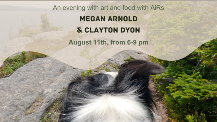 An evening with art and food with AiRs Megan Arnold & Clayton Dalton