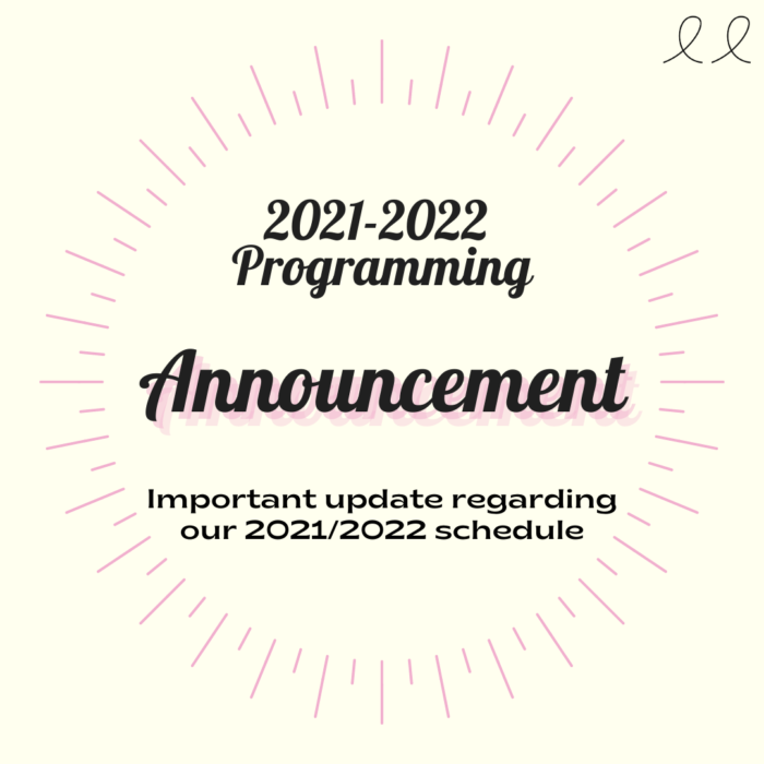 Programming Announcment (2)